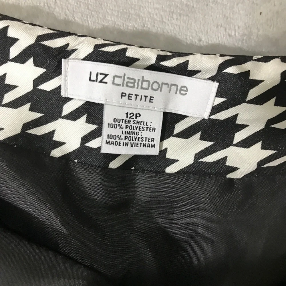 Liz Claiborne Houndstooth Skirt - Picture 3 of 6